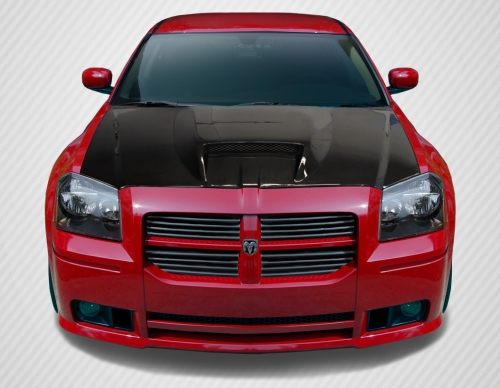 Carbon Fiber SRT Style Hood 05-07 Dodge Magnum - Click Image to Close